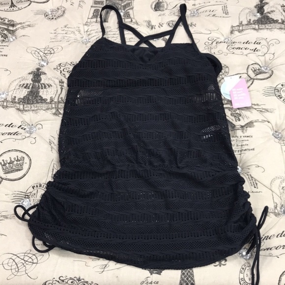 Go by Gossip Mix & Mesh Convertible Crocheted Tank NWT - Picture 4 of 9